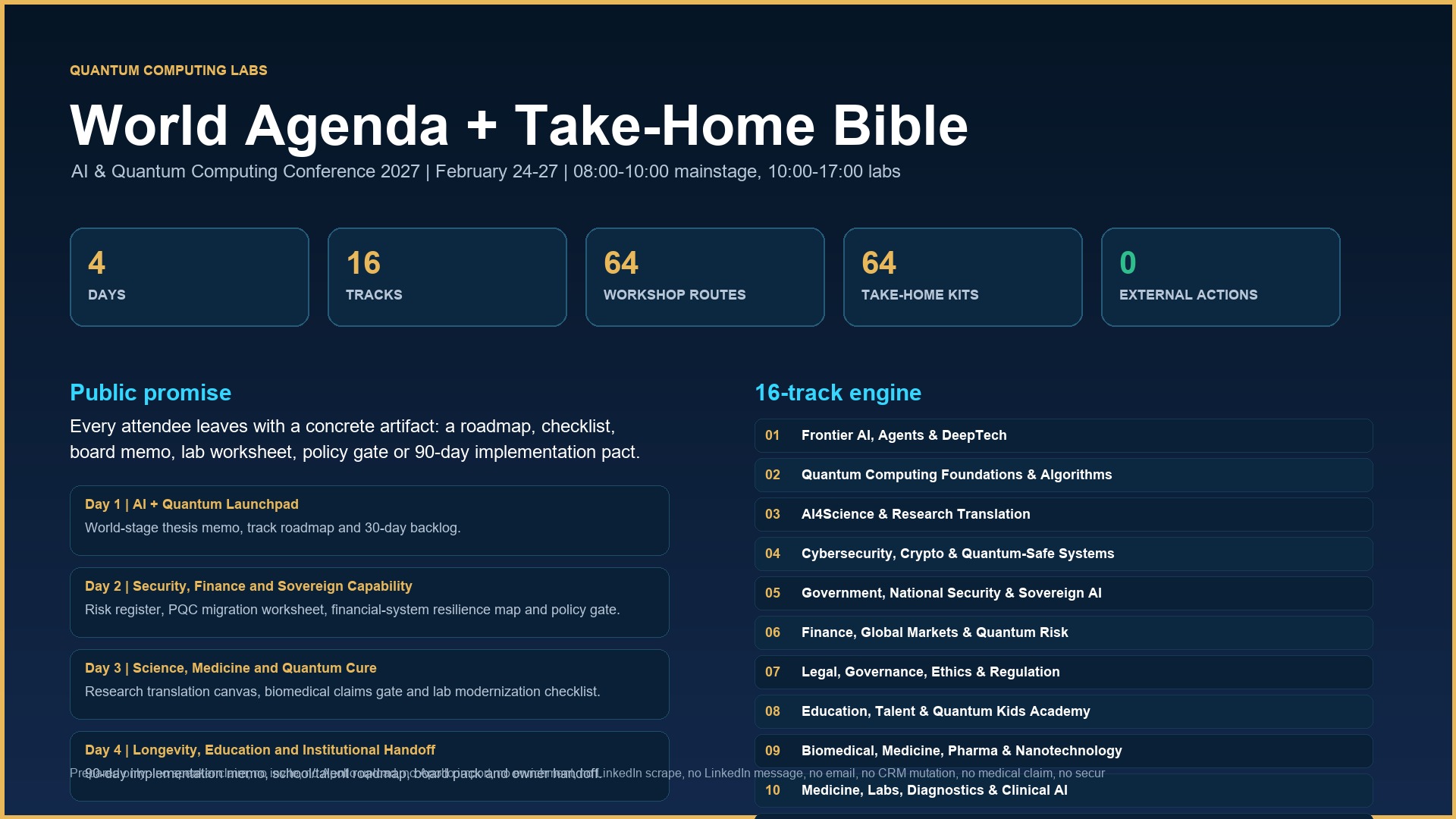 AI and Quantum Computing Conference agenda architecture